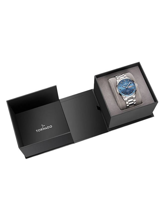 ساعة تورنادو سبكترا أنالوج للرجال، مينا أزرق - T23001-SBSL