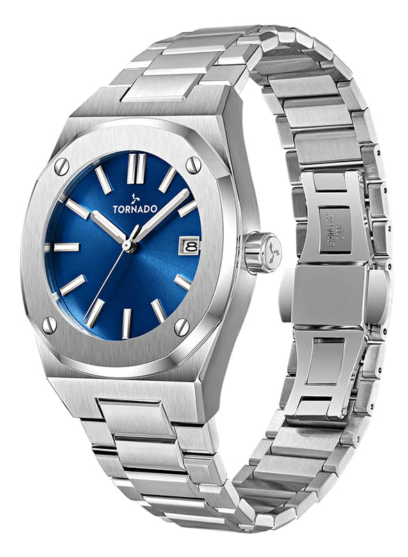 Tornado AURORA TWILIGHT Men's Analog Dark Blue Dial Watch - T23003-SBSN