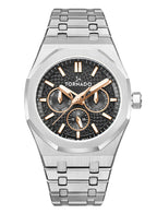 Tornado AURORA NOVA Men's Multi Function Black Dial Watch - T23104-SBSBK