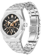 Tornado AURORA NOVA Men's Multi Function Black Dial Watch - T23104-SBSBK