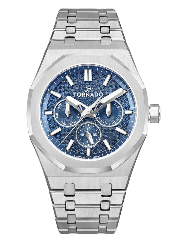 Tornado AURORA NOVA Men's Multi Function Blue Dial Watch - T23104-SBSL