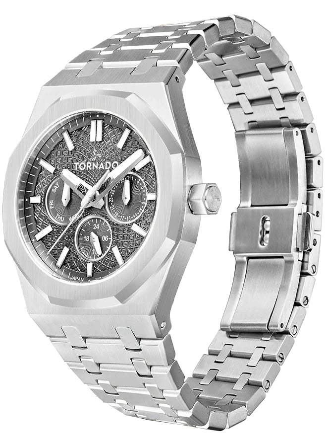 Tornado AURORA NOVA Men's Multi Function Grey Dial Watch - T23104-SBSX