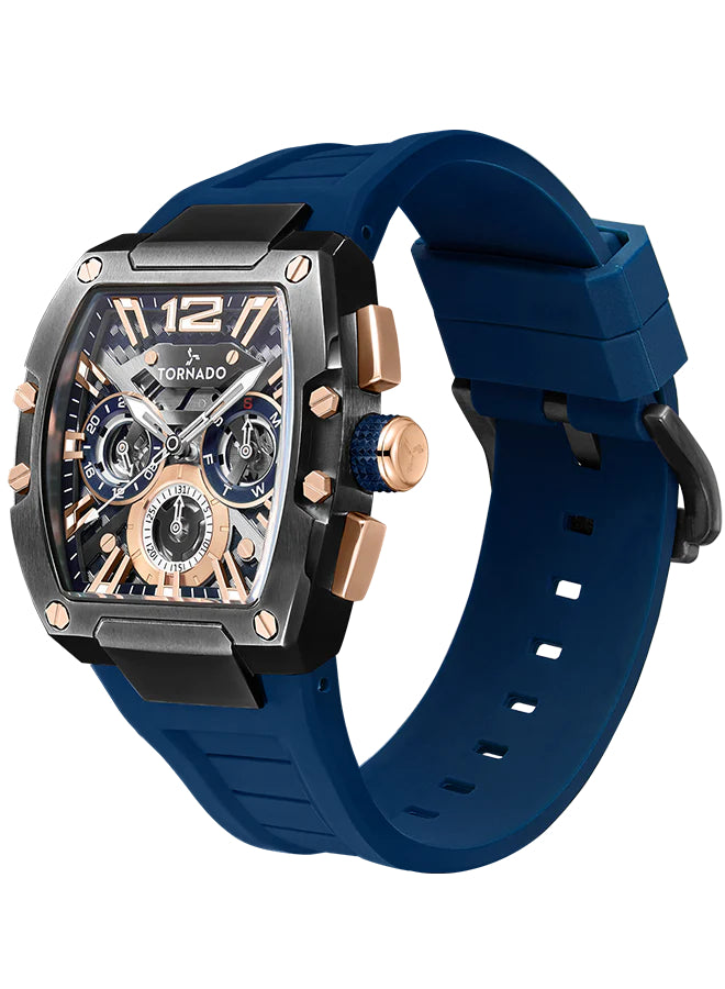 Tornado XENITH Men's Multi Function Rose Gold Dial Watch - T23105-BSNNK