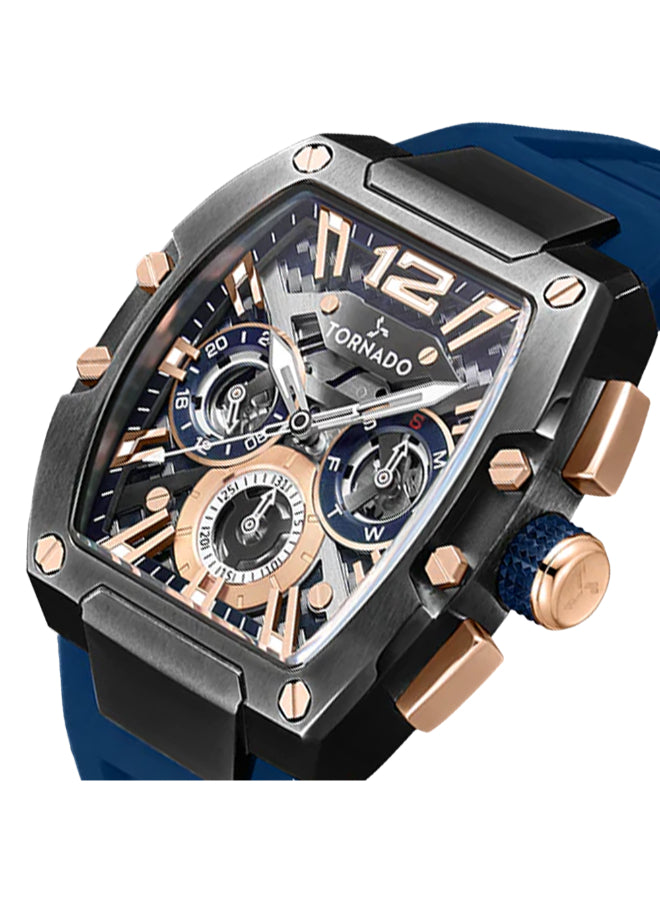 Tornado XENITH Men's Multi Function Rose Gold Dial Watch - T23105-BSNNK