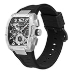 Tornado XENITH Men's Multi Function Black Dial Watch - T23105-SSBB