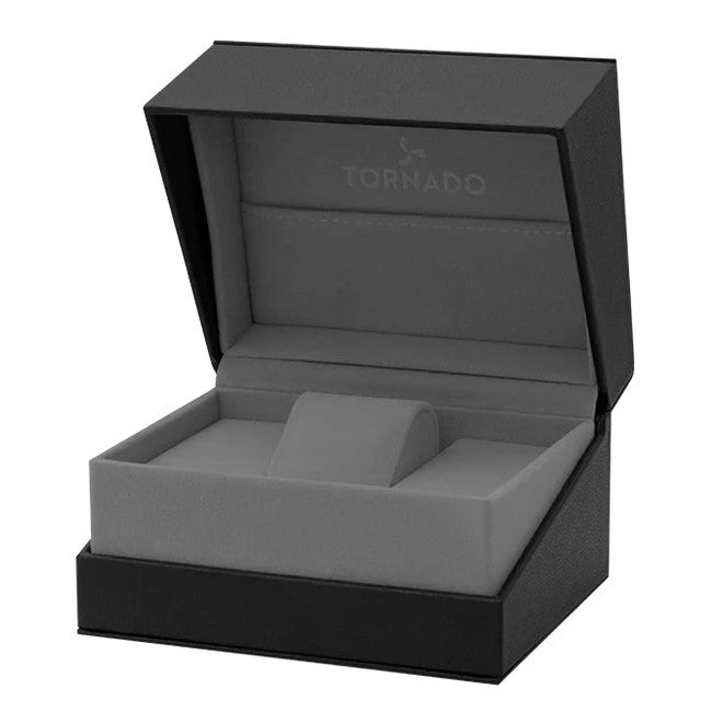 Tornado XENITH Men's Multi Function Black Dial Watch - T23105-SSBB