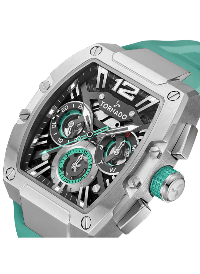 Tornado XENITH Men's Analog Black Dial Watch - T23105-SSHB