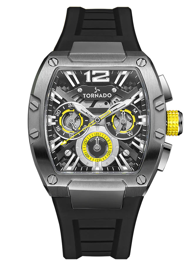 Tornado XENITH Men's Analog Black Dial Watch - T23105-XSBB