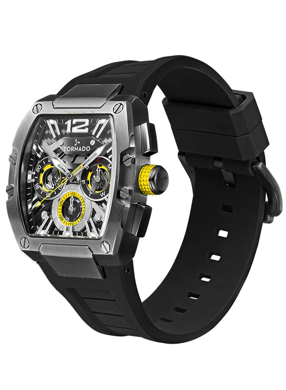 Tornado XENITH Men's Analog Black Dial Watch - T23105-XSBB
