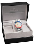 Tornado Lumina Date Just Men's Analog Ivory Dial Watch - T24006-B