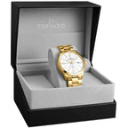Tornado Classic Men's Analog White Dial Watch - T24007-GBGW