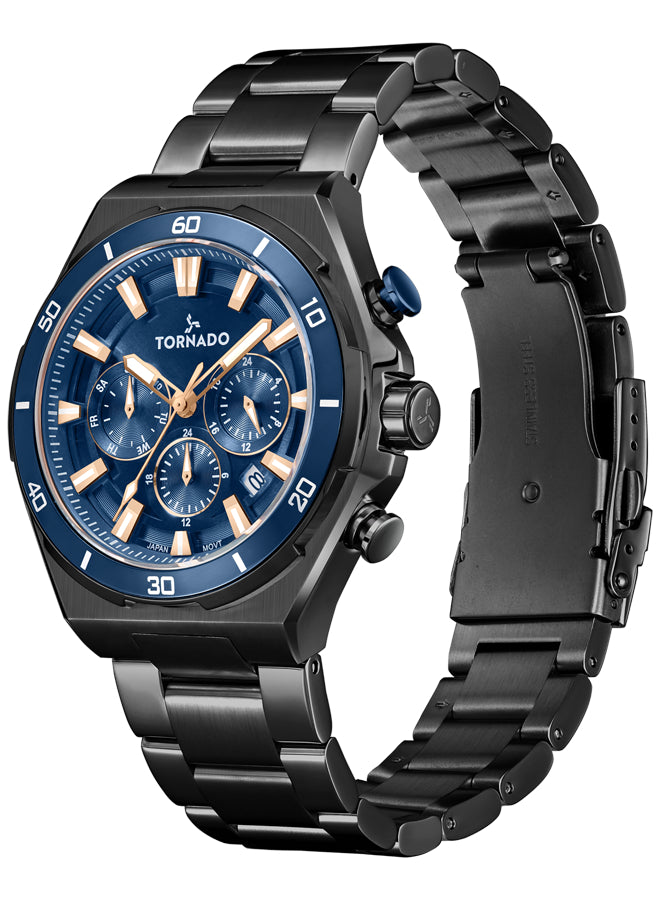 Tornado Stellar X Men's Multi Function Blue Dial Watch - T24104-BBBN