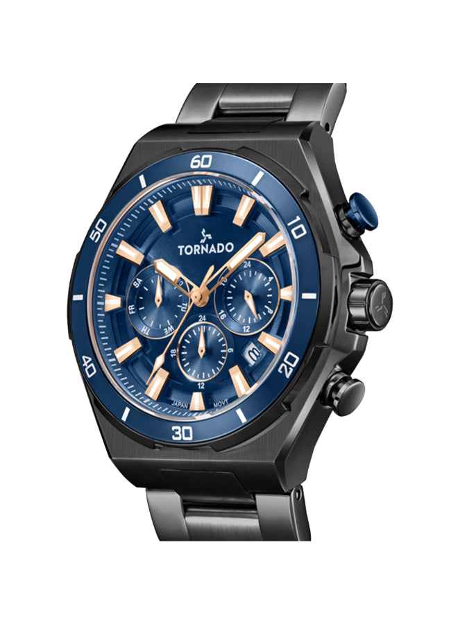 Tornado Stellar X Men's Multi Function Blue Dial Watch - T24104-BBBN