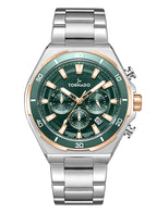 Tornado Stellar X Men's Multi Function Green Dial Watch - T24104-KBSHK