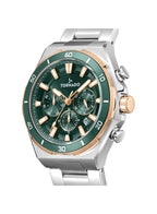 Tornado Stellar X Men's Multi Function Green Dial Watch - T24104-KBSHK