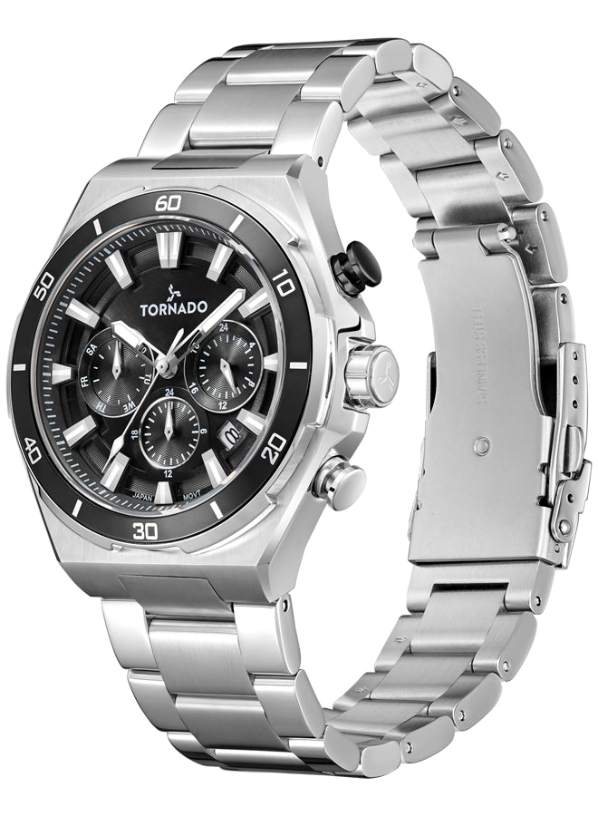 Tornado Stellar X Men's Multi Function Black Dial Watch - T24104-SBSB