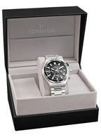 Tornado Stellar X Men's Multi Function Black Dial Watch - T24104-SBSB