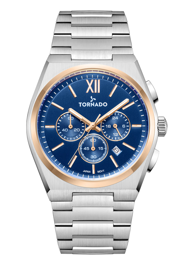 Tornado Aurora Nova Men's Multi Function Blue Dial Watch - T24105-KBSN
