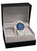 Tornado Aurora Nova Men's Multi Function Blue Dial Watch - T24105-KBSN