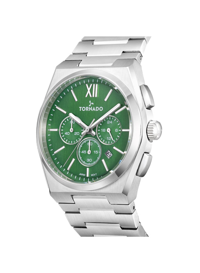 Tornado Aurora Nova Men's Multi Function Green Dial Watch - T24105-SBSH