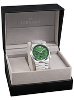 Tornado Aurora Nova Men's Multi Function Green Dial Watch - T24105-SBSH