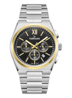 Tornado Aurora Nova Men's Multi Function Black Dial Watch - T24105-TBSB