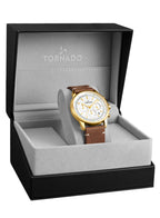 Tornado Classic Men's Multi Function Silver Dial Watch - T24108-GLDW