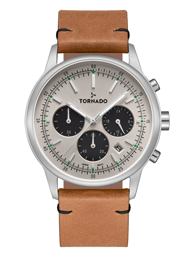 Tornado Classic Men's Multi Function Blue Dial Watch - T24108-SLEI