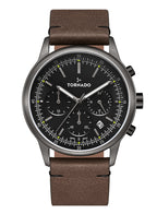Tornado Classic Men's Multi Function Black Dial Watch - T24108-XLDB