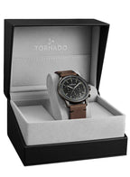 Tornado Classic Men's Multi Function Black Dial Watch - T24108-XLDB