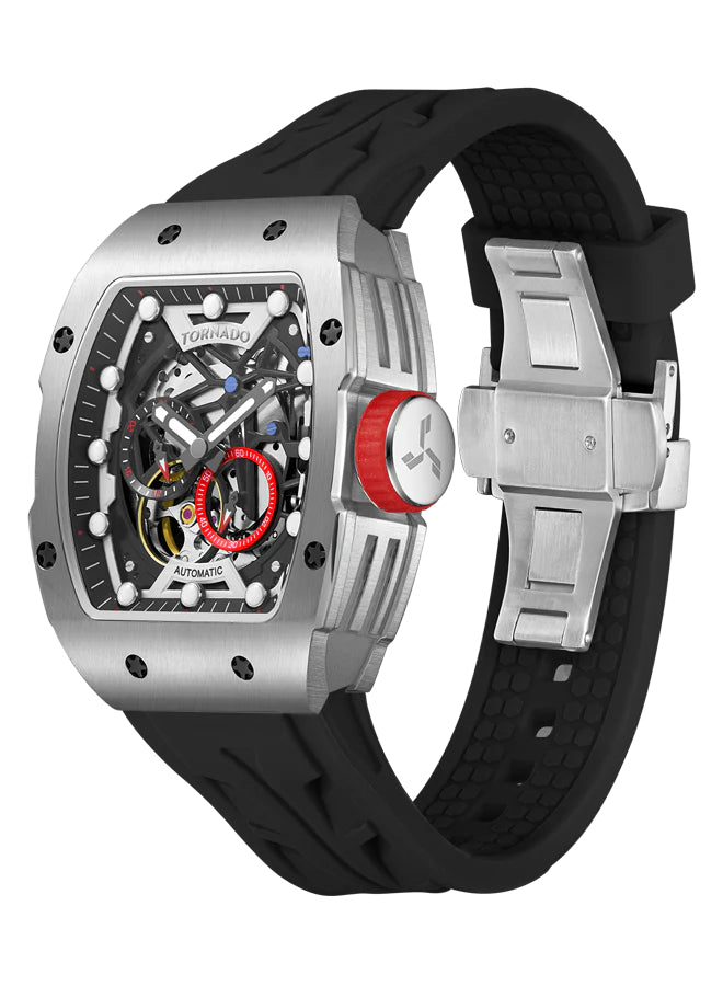 Tornado XENITH Men's Automatic Black Dial Watch - T24302-SSBB