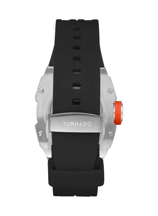 Tornado XENITH Men's Automatic Black Dial Watch - T24302-SSBB