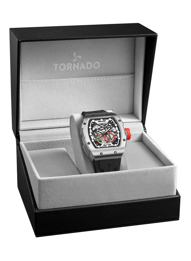 Tornado XENITH Men's Automatic Black Dial Watch - T24302-SSBB