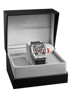 Tornado XENITH Men's Automatic Black Dial Watch - T24302-SSBB