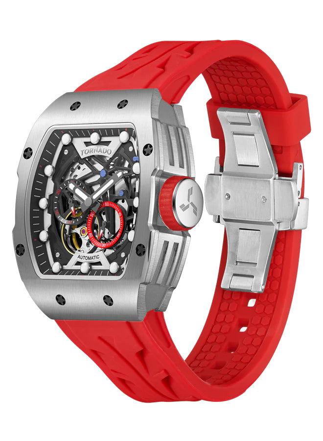 Tornado XENITH Men's Automatic Black Dial Watch - T24302-SSRB