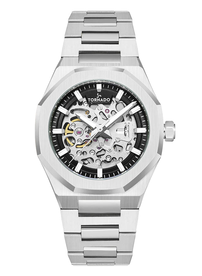 Tornado AUTONOVA AUTOMATIC Men's Automatic Black Dial Watch - T24303-SBSB