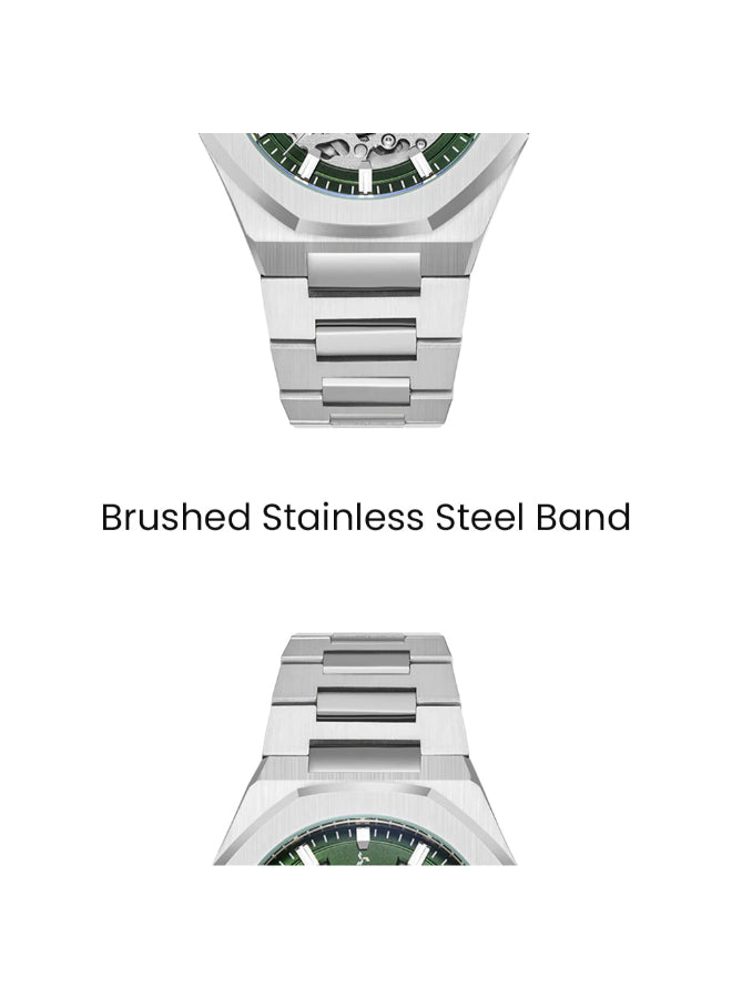 Tornado AUTONOVA AUTOMATIC Men's Automatic Green Dial Watch - T24303-SBSH
