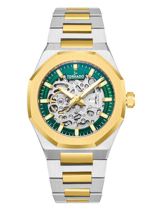 Tornado AUTONOVA AUTOMATIC Men's Automatic Dark Green Dial Watch - T24303-TBTH