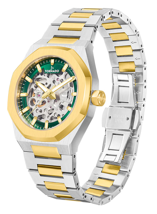 Tornado AUTONOVA AUTOMATIC Men's Automatic Dark Green Dial Watch - T24303-TBTH