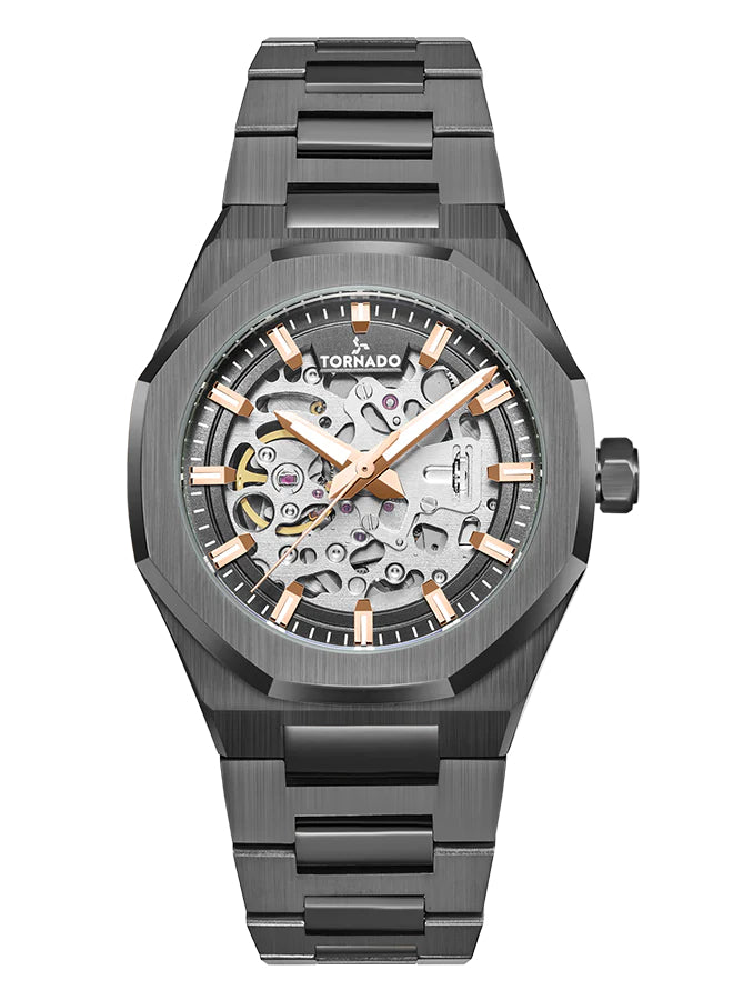 Tornado AUTONOVA AUTOMATIC Men's Automatic Grey Dial Watch - T24303-XBXXK