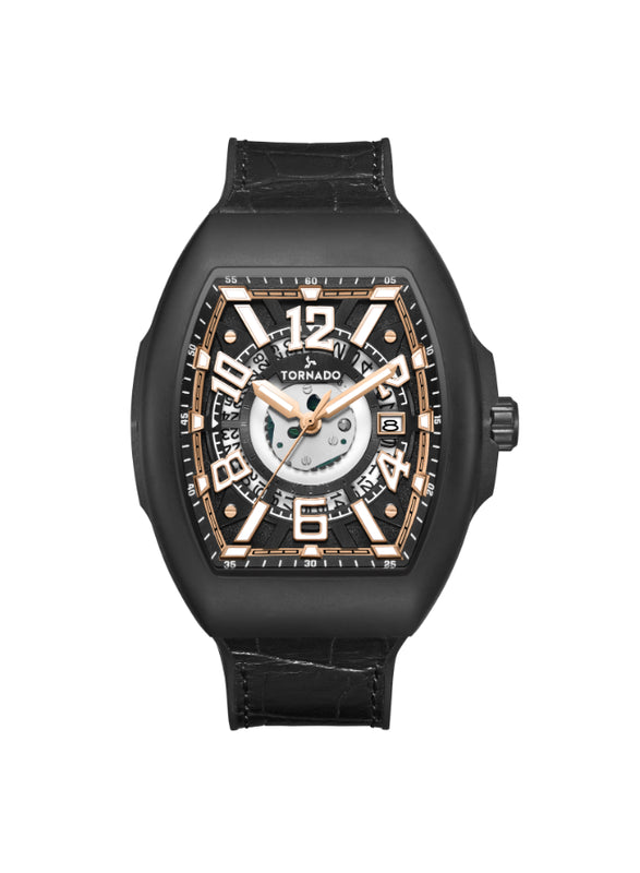 TORNADO XENITH Men's Analog Black Dial Watch - T25301-BLBB