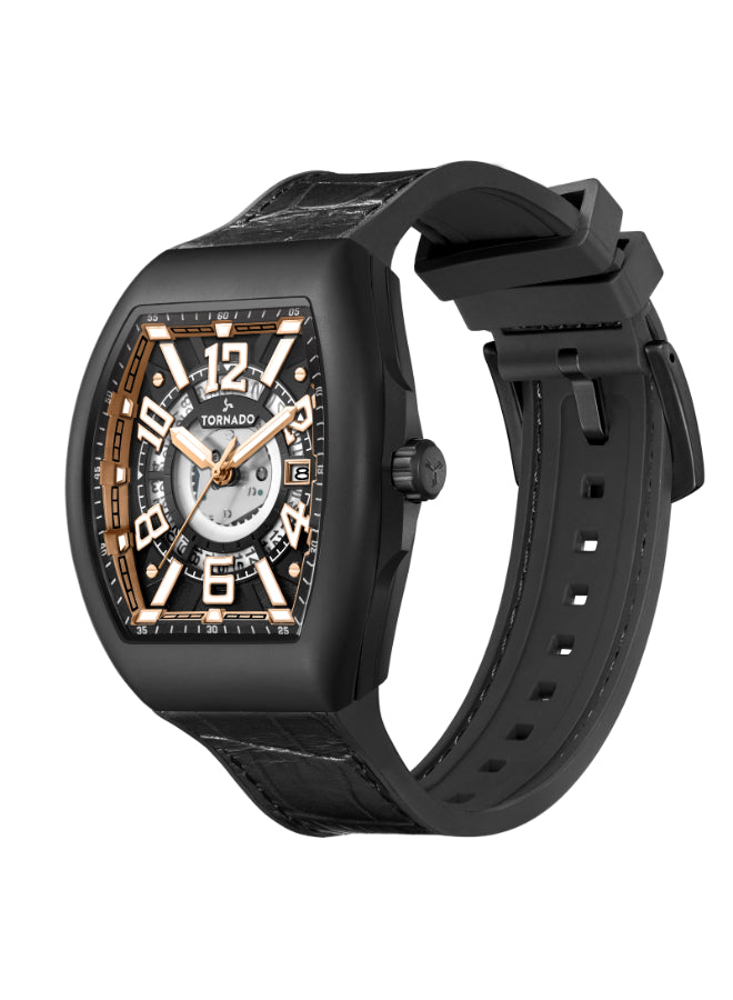 TORNADO XENITH Men's Analog Black Dial Watch - T25301-BLBB