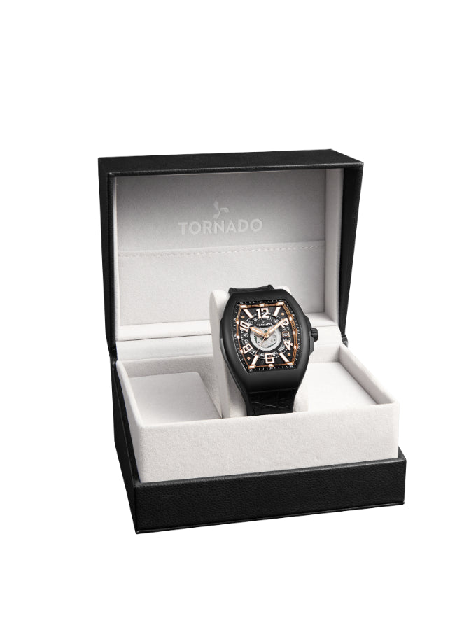 TORNADO XENITH Men's Analog Black Dial Watch - T25301-BLBB