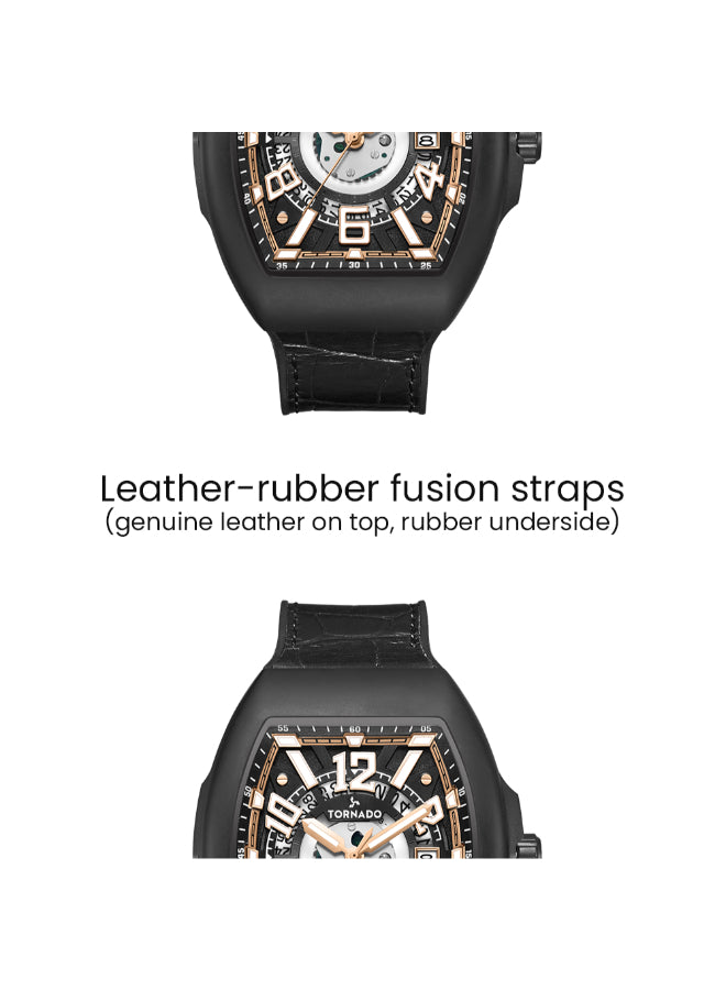 TORNADO XENITH Men's Analog Black Dial Watch - T25301-BLBB