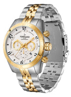 Tornado CELESTIA CHRONO Men's Chronograph White Dial Watch - T3149B-TBTW