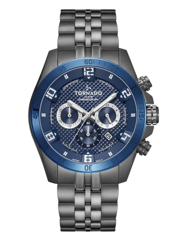 Tornado CELESTIA CHRONO Men's Chronograph Blue Dial Watch - T3149B-XBXL