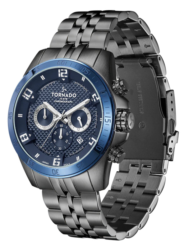 Tornado CELESTIA CHRONO Men's Chronograph Blue Dial Watch - T3149B-XBXL