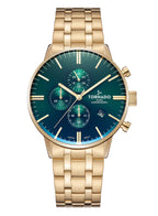 Tornado CELESTIA ELITE Men's Chronograph Green Dial Watch - T6102-GBGH