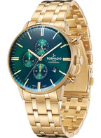 Tornado CELESTIA ELITE Men's Chronograph Green Dial Watch - T6102-GBGH