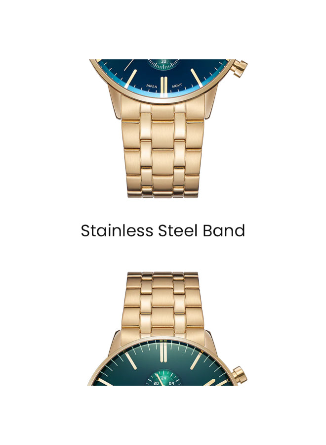Tornado CELESTIA ELITE Men's Chronograph Green Dial Watch - T6102-GBGH